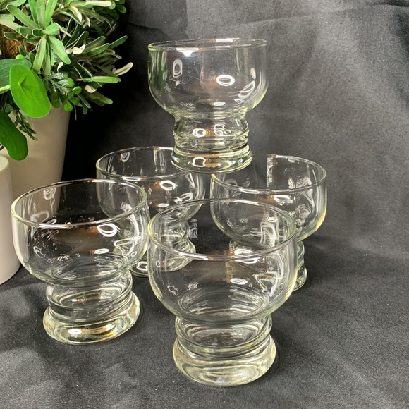 5 Vintage Federal Double Old Fashioned Whiskey Swedish Rocks Glasses - Picture 2 of 7